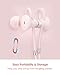 PALOVUE Lightning Headphones Earbuds Earphones with Microphone Controller MFi Certified Noise Isolation Compatible iPhone 14 13 12 11 Pro Max iPhone X XS Max XR iPhone 8 P iPhone 7 P NeoFlowColor Pink