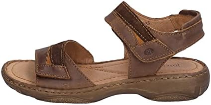 Josef Seibel Women's Debra 19 2 Strap Casual Sandal Brown 38 Medium EU | Image 1