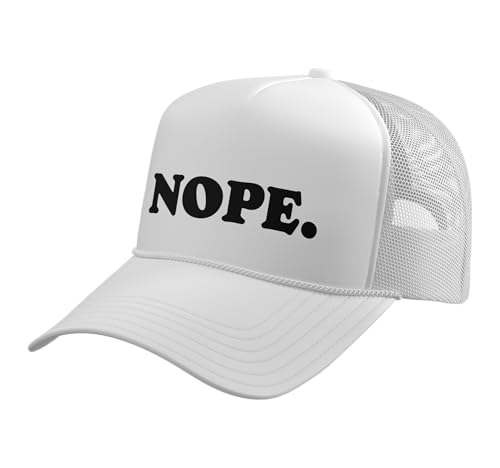 Gorra Trucker Retro Minimalista Sarcástica Blanca miniatura 1