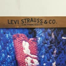Amazon.co.jp: Levis リーバイス 木枠 ポスター 販促 ノベルティ 