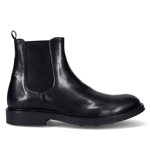 SANGIORGIO Bottines beatles homme cuir noir – 8106 Aiguille noire – Taille - Les Beatles, Paul McCartney, John Lennon, RIngo Starr, George Harrison SANGIORGIO Bottines beatles homme cuir noir - 8106 Aiguille noire - Taille