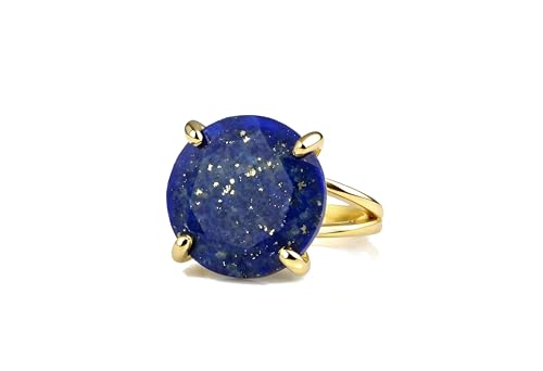 Anneaux bleus en or 14k pour femmes, cadeau de naissance de septembre