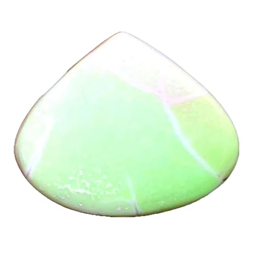 Chrysoprase citron naturelle goutte 36x43mm pour réparer ou personnaliser un pendentif usé