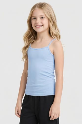 Image of Kurve Girl's Sleeveless Tank Top - Stretch Undershirts Cami Camisole, UV Protective Fabric, Rated UPF 50+ (Made in USA)