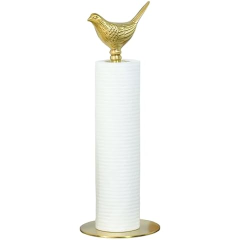 YACSNBF Brass Bird Paper Towel Holder Cover