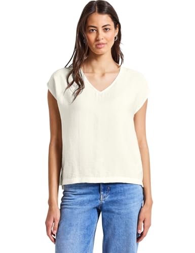 T-Shirt à col en V Femme Street One anti-déformation avec le modèle A345606