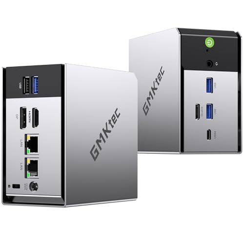 GMKtec Mini PC para jogos, M8 AMD Ryzen 5 PRO 6650H (4,50GHz) 16