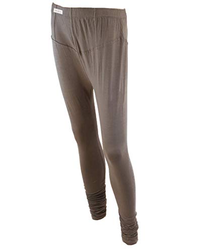 Churidar Leggings per le donne di alta qualità 4 vie elastico cotone spandex Salwar yoga pantaloni indiani nome Org Grigio L