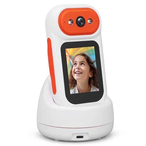 Image of Bewinner 1080P HD Two-Way Video Camera, 350 Rotating Security Cam with Gesture Zoom, Smart Motion Detection for Home Elderly Baby Pets, One Touch Calling 2000mAh Battery up to 128GB