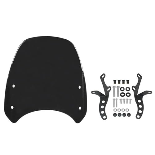 Pare brise de moto pour Kawasaki Eliminator 500 2024-2025 déflecteur noir avec support