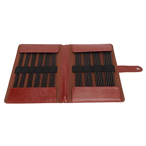Aiguilles à tricoter en bois anti-accroche Ahgsup 50 pièces double pointe