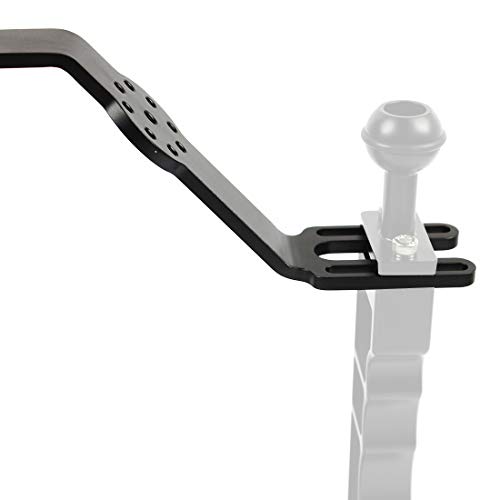 Sea frogs Handheld Camera Bracket Handle Aluminum Alloy Diving Support Expansion Accessories for DSLR Underwater Camera Housing (Black) - Image 3