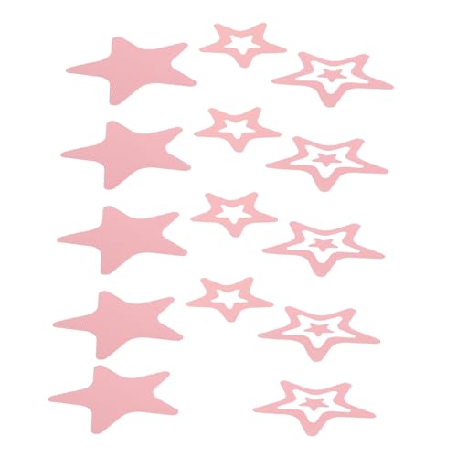 ULTECHNOVO 12 Piezas Pegatinas Antideslizantes Pegatinas de bañera Antideslizantes para Estera de Ducha Antideslizante Agarre Alfombra de Ducha sin patín Etiqueta del Piso mañana Rosa