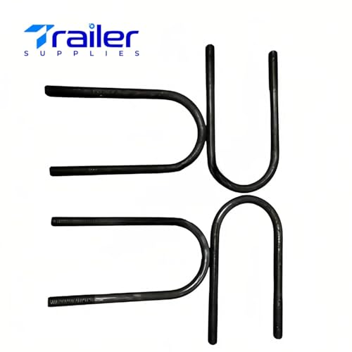 TRAILER SUPPLIES 5-Leaf Suspension Kit – 4× 3,000 lb Double Eye Springs (Each) + U-Bolt & Hanger Kit – Fits 5,200–6,000 lb Tandem Axles – Replaces SW5