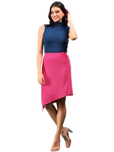 Image of KOTTY Women's Solid and Printed Skirts - A-Line || Pencil || Midi || Maxi || Knee-Length || Flared || Asymmetric Styles for Chic and Comfortable Fashion