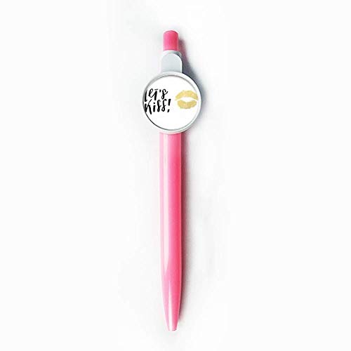 Stylo à bille Let'S Kiss bleu pour organiser votre agenda avec style