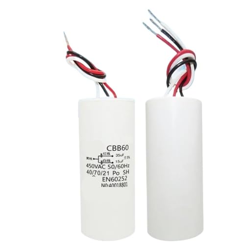 Condensador CBB60 de 15 y 35 UF para solucionar atascos en motor de grúa