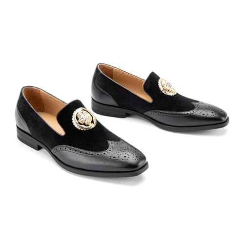 Image of JITAI Men's Fashion Loafers Wedding Shoes Loafers for Men Party Shoes
