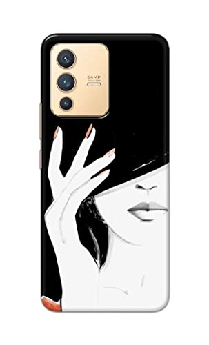 Image of PRINTFIDAA Photo of Beautiful Girl Hard Back Cover for Vivo V23 5G Back Cover -(P6) KAT1005