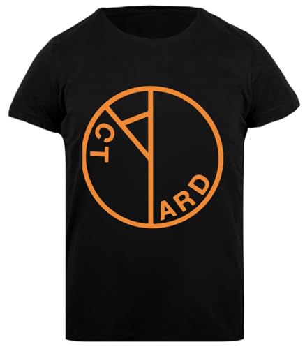 Photo de Zymbatee Yard Act Logo Orange Le T-Shirt Noir pour Femmes, Coupe Classique