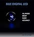 HOTSYSTEM Universal Oil Temperature Gauge Temp Meter Blue Digital LED DC12V 2inches 52mm for Car Automotive(Celsius)
