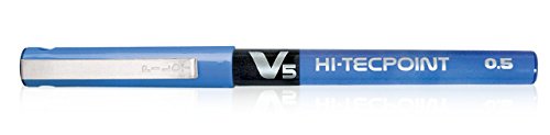 Image of Pilot V5 Liquid Ink Roller Ball Pen -Blue(Pack Of 3) Ink Cartridges -Blue(Pack Of 6)