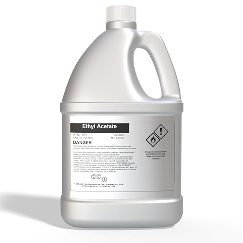 Ethyl Acetate 99.5% Purity - Premium High Quality Solvent for Industrial and Laboratory Use - 1 Gallon