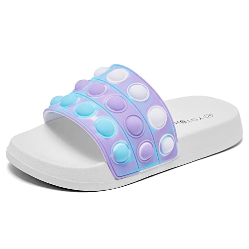 Image of Engtoy Kid Boys Girls Slides Sandals For Kid Unisex Child Slippers Lightweight Non-slip Open Toe comfort Shower Beach Funny Slide Sandals