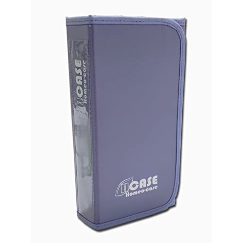 KINEPHARMA HOMEO-Case | Trousse homéopathie | 90 emplacements pour tubes de 4 g de Boiron | Mauve (tubes non inclus)