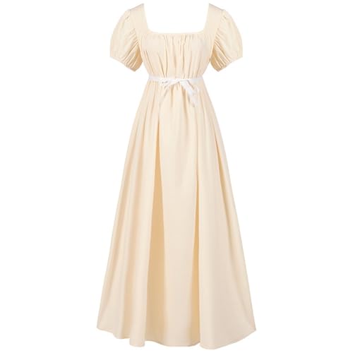 Robe Regency taille haute style victorien et médiéval pour bal masqué cosplay