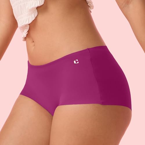 Image of Enamor Innovations Invisi, All Day Comfort, Mid Waist Boyshorts Panty for Women - No Visible Panty Lines, Breathable, Sweat Wicking, Free Cut, Full Coverage - PS40