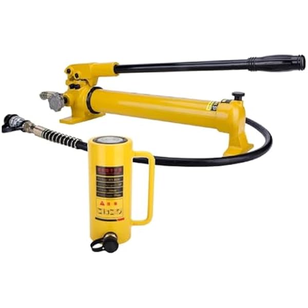 Hydrauliczny podnośnik cylindrowy z pompką ręczną, pojemność 20T, skok 150 mm, automatyczne zwijanie do podnoszenia przemysłowego