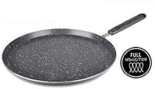 Premium NON STICK PAN INDUCTION CREPE PANCAKE LARGE HEAVY DUTY MARBLE COATING CHAPATI ROTI PAN DOSA TWO LAYER NON STICK COATING TAWA TAVA PAN FLAT TAVA (30cm)