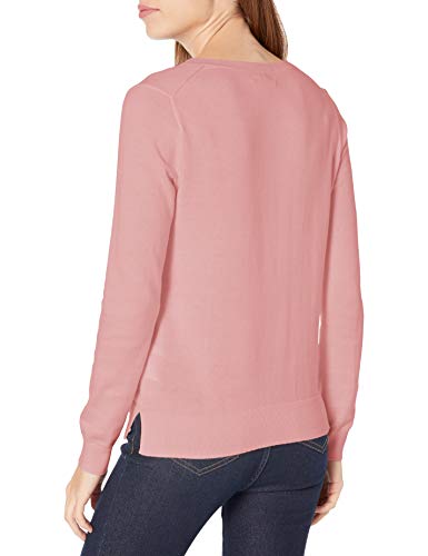 Nautica Women's Effortless J-Class Long Sleeve 100% Cotton V-Neck Sweater4