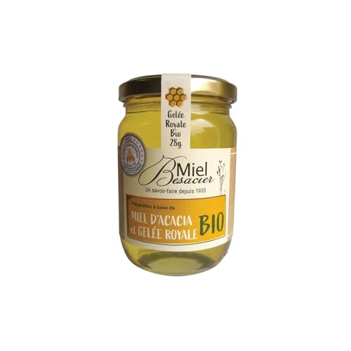 Miel d'Acacia et Gelée Royale Bio MIEL BESACIER - Préparation à tartiner lot de 3 pots de 250 g