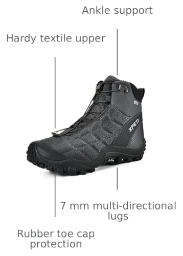 Image of Men's Crest Thermo Mid Waterproof Hiking Boots | Insulated, Lightweight, Non-Slip