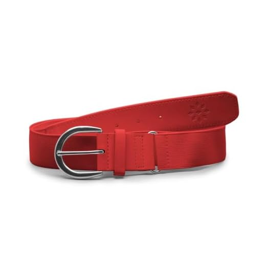 RIP-IT Girls Perfect Softball Belt (Scarlet, Medium/Large)