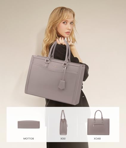 Image of LOVEVOOK Laptop Tote Bag for Women, Office Work Bag Briefcase fit for Laptop, Large Capacity Teacher Bag Handbag