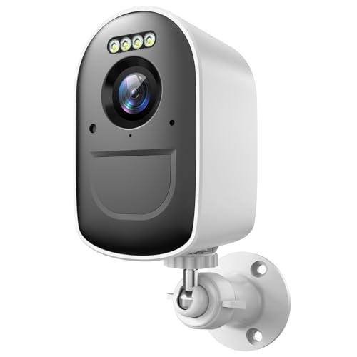 PHANSATIM Cameras for Home Security, 2K Security Cameras Wireless Outdoor with Motion Detect & Color Night Vision, Security Camera Support SD/Cloud Storage, Outdoor Camera Battery Operated Waterproof