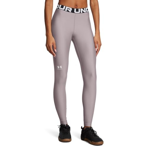 Under Armour HeatGear Authentics Damen-Leggings, Tetra Grey/White, XL – Ansicht 2