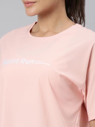Image of XTEP Comfort Tech (Superior Comfort), Sports Elastic Tech (Superior Stretch), Regular Fit, Polyamide + Elastene, Short Sleeve, Running T-Shirt for Women