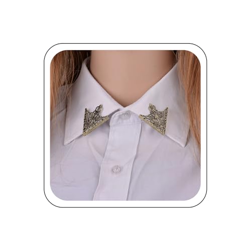 Katshdan Creux Triangle Collier Broche Or Filigrane Collier Clip Broche Vintage Triangle Filigrane Broches Palais Broches Boucle Chemise Costume Col Angle...