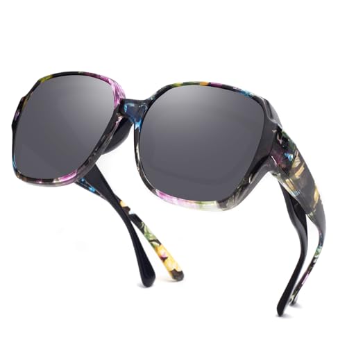 Image of JIMMY SUNSHINE Sunglasses Fit Over Glasses for Men Women Fit Over Prescription Glasses Lightweight Square Frame