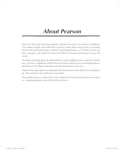 Image of Pearson Objective Chemistry for NEET Volume I - 2026 | As Per NCERT & NMC Syllabi | 5500+ MCQs to Strengthen Exam Practice | Chapter wise PYQ & NEET (UG) 2025 Solved Paper | 2 Mock Tests as Per NEET Exam Pattern | - 7th Edition