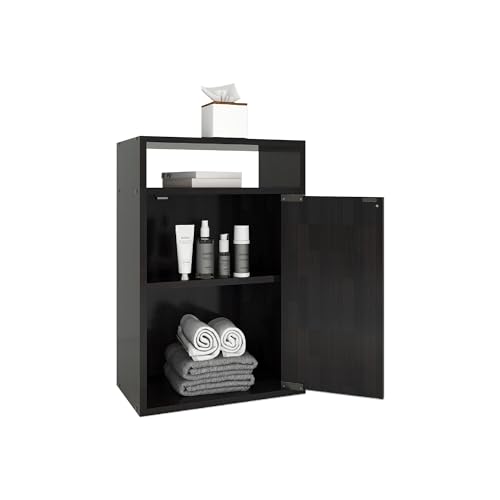 Image of DF2H Bedside Table | 1 Year Warranty | Contemporary & Slim Bedside Table, EMI, Side Table Nightstand Wenge Colour (Melamine Finish)