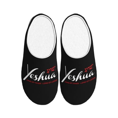 Yeshua Jesus Christian Adult Cotton Slippers For Women Men
