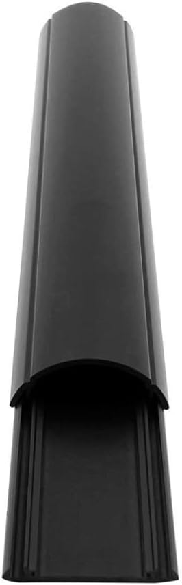 212 Main 60 in. Premium Cable Shield Floor Cord Cover with Rubber Traction Slips Black