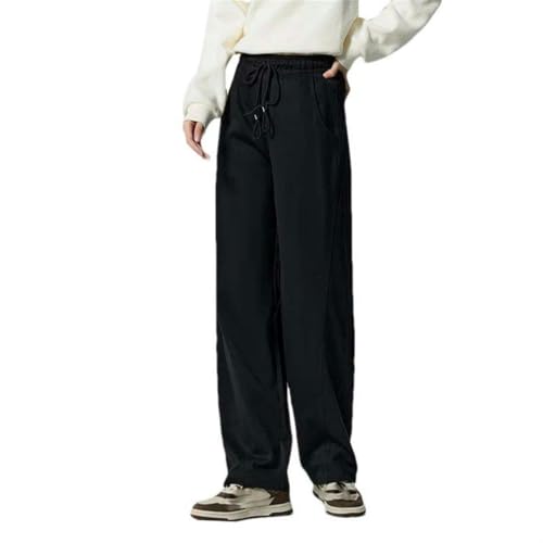 Pantalon décontracté femme fuselé taille haute avec poches