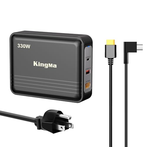 King Ma GaN Laptop Charger for ROG Zephyrus G14 G16,TUF Gaming A16，3-Port Portable Charger Fast USB Charging Station for Multiple Devices for Gaming and Engineering Laptops