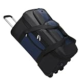 Bolsa de Viaje con Ruedas Maleta de Viaje expandible Tela Oxford con múltiples Ruedas, Maleta Grande for mudanzas(Big,Blue)